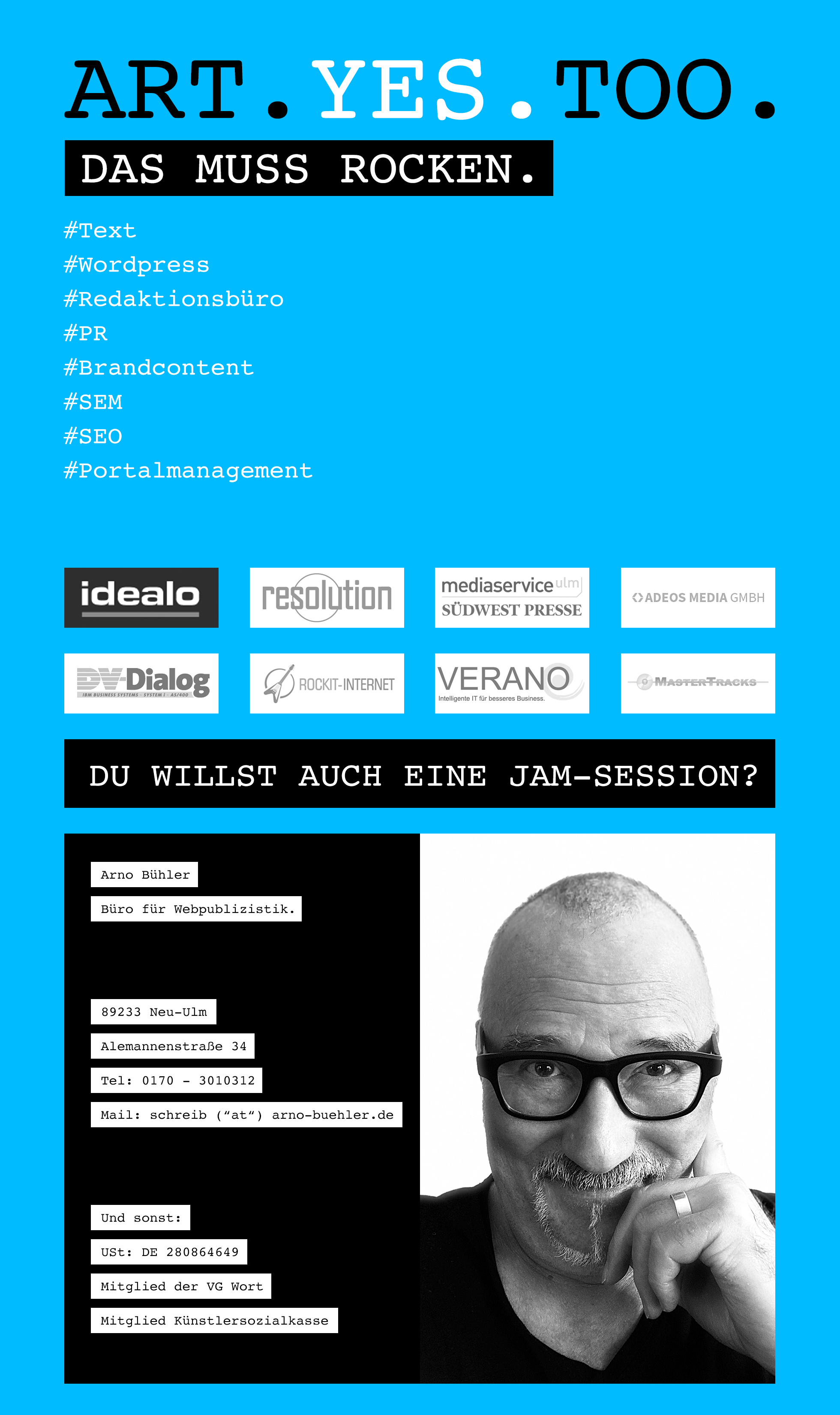 ART.YES.TOO. Büro für Webpublizistik - Arno Bühler